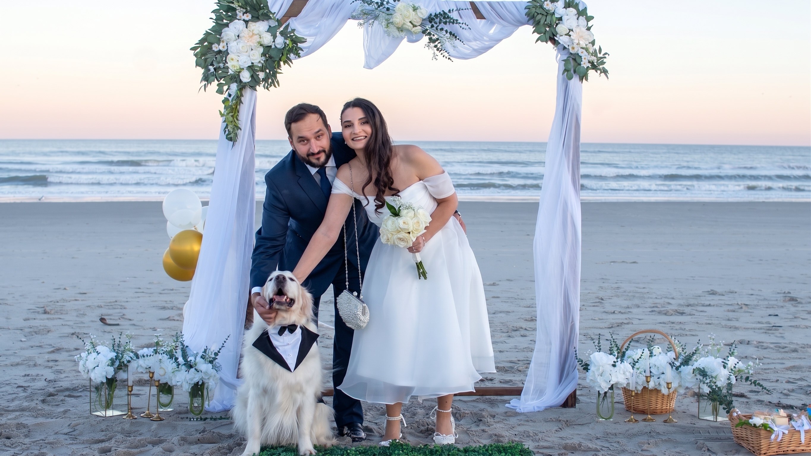 Me, my beautiful wife, and our dog Nemo